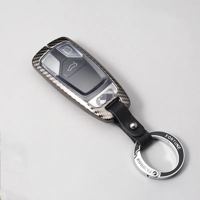 

Suitable for 2021 Audi A4L Key Case 20 New Q5l Key Ring Q7 / A5 / A6L Car Key Case Men's and Women's Car Interior Accessories
