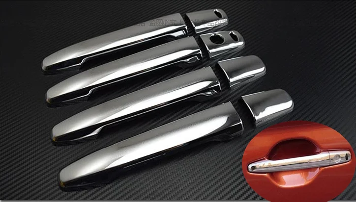 Новая ABS хромированная крышка дверной ручки с умным замочным отверстием для