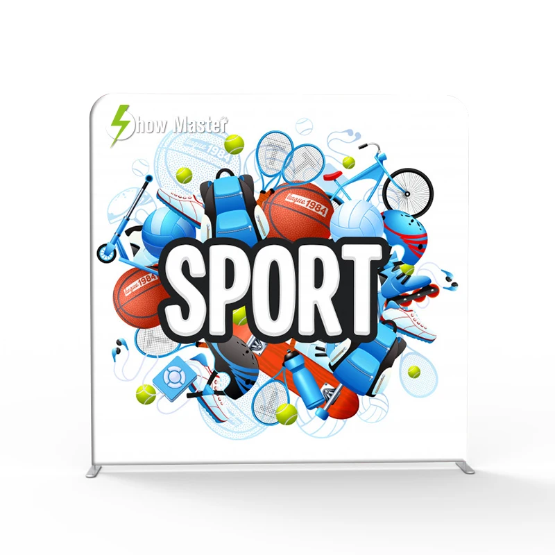 8 футов прямой Натяжной тканевый фон для выставок|Фоны вечеринки| |