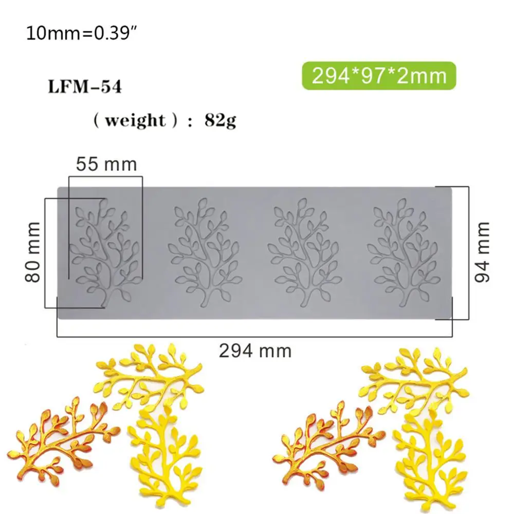 

Leaves Fondant Leaf Candy Mold for Sugar Paste, Chocolate, Fondant, Butter, Resin, Polymer Clay, Wax, Soap, Crafting