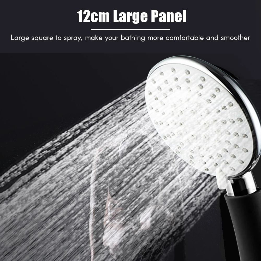 Shower Bath Head Adjustable 5 Mode High Pressure 120mm Panel Round Chrome Rain Water Saver Showerhead YD068 | Обустройство дома