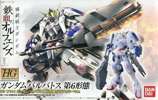 

BANDAI GUNDAM 1/144 BARBATOS 6TH FORM CLEAR COLOR Ver.Gundam model assembled Anime action figure toys Decoration Kids Toy Gift
