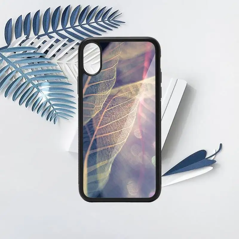 

Leaf pattern drawing cartoon Phone Case PC for iPhone 11 12 pro XS MAX 8 7 6 6S Plus X 5S SE 2020 XR