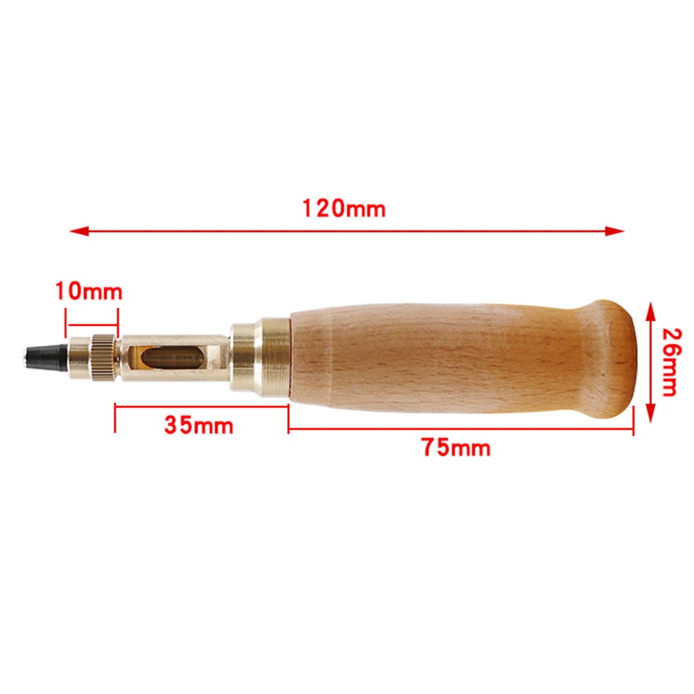 

Punching Leather Edge Stitching Groover Leather Craft DIY Tool Round Hole Punch Circle Hole Saw Adjustable Drill Bit