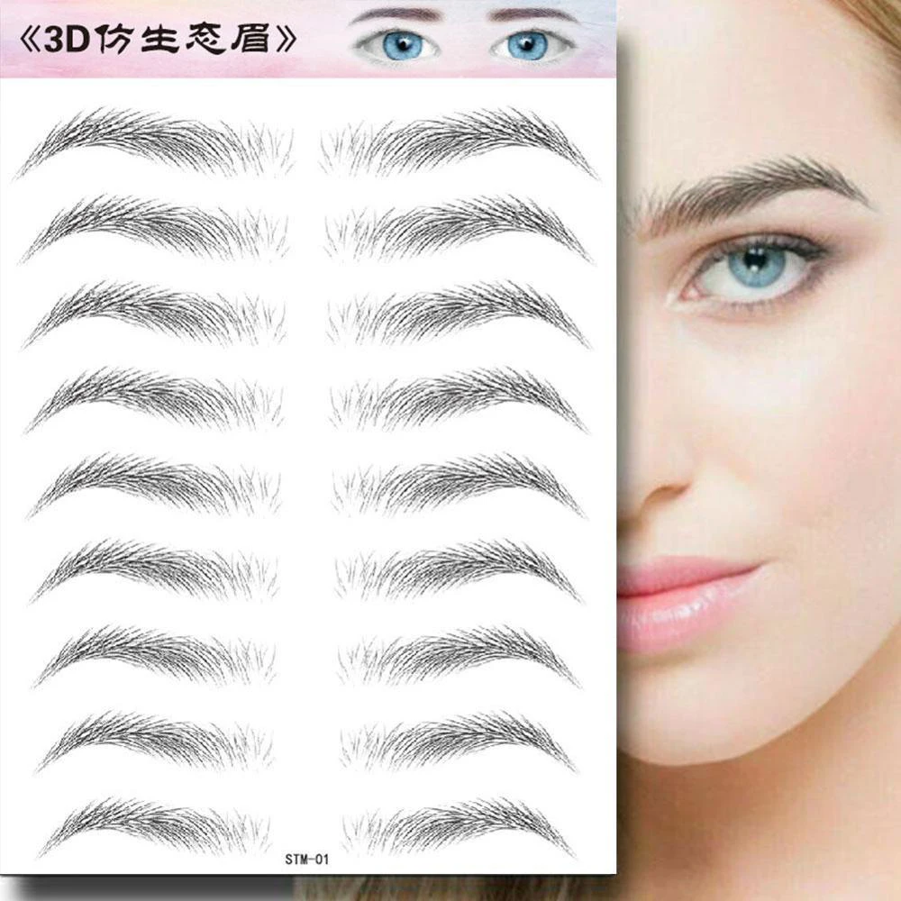 3D наклейка для бровей Bionic Полуперманентная водостойкая татуировка нашивка