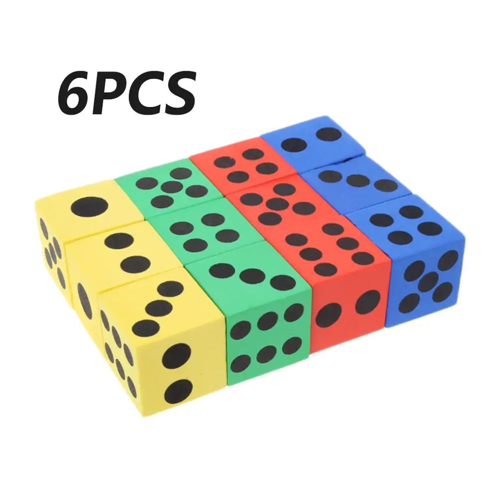 6 шт. математические игрушки Гигантские кубики из вспененного