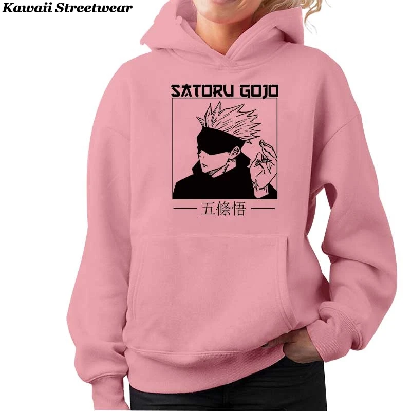 

Jujutsu Kaisen Gojo Satoru Comics Print Hooded Men Warm Winter Sweatshirts Fashion Harajuku Hoodies Casual Streetwear Unisex New