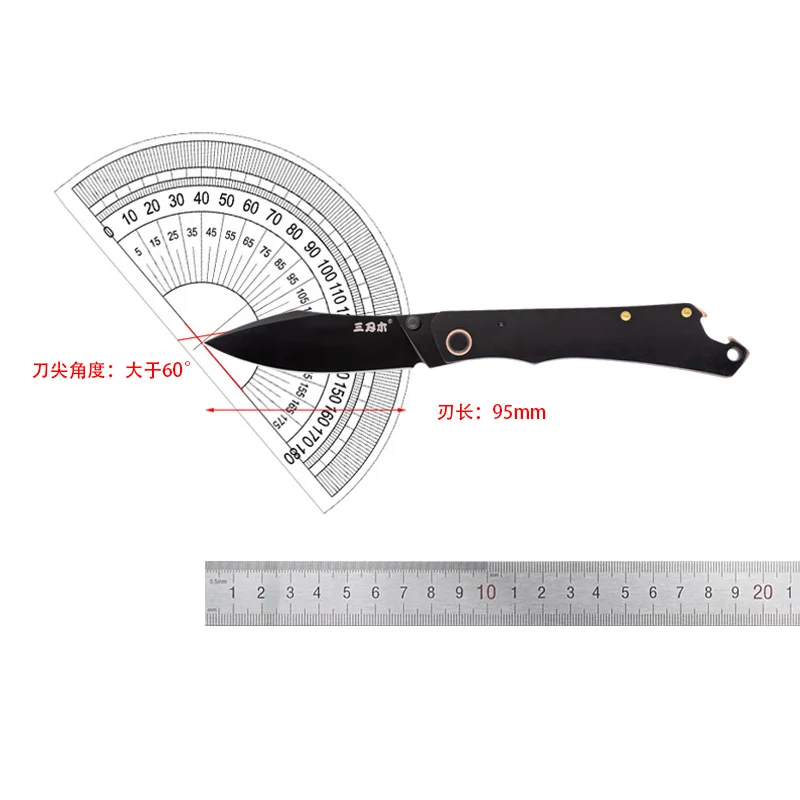 

8Cr14MOV steel Mini Outdoor Camping Survival Tactical Tool EDC KNIVESPocket Folding knife 2021 NEW 9305/9306 SANRENMU