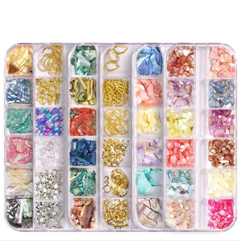 

Nails Decoration Nail Shells Decorations Nail Jewelry Design for Nails Natural Shells Irregular Symphony Nail Stickers Nails Art