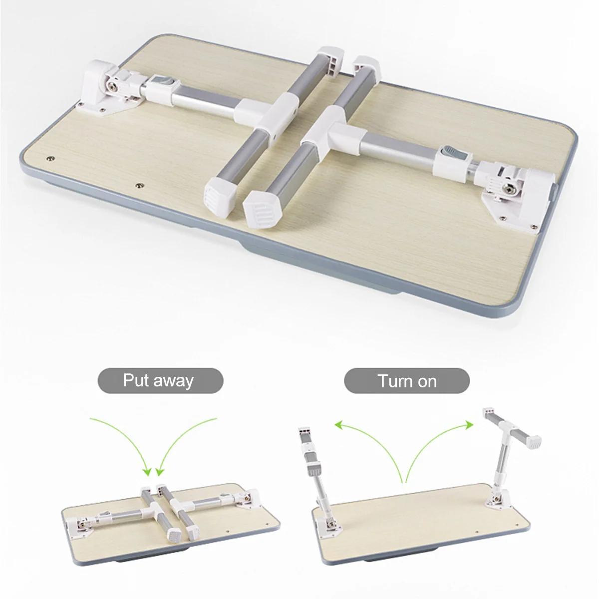 Portable Adjustable Folding Laptop Table Iron Sofa Bed Office Stand Desk Computer Notebook 52cm*30cm | Мебель