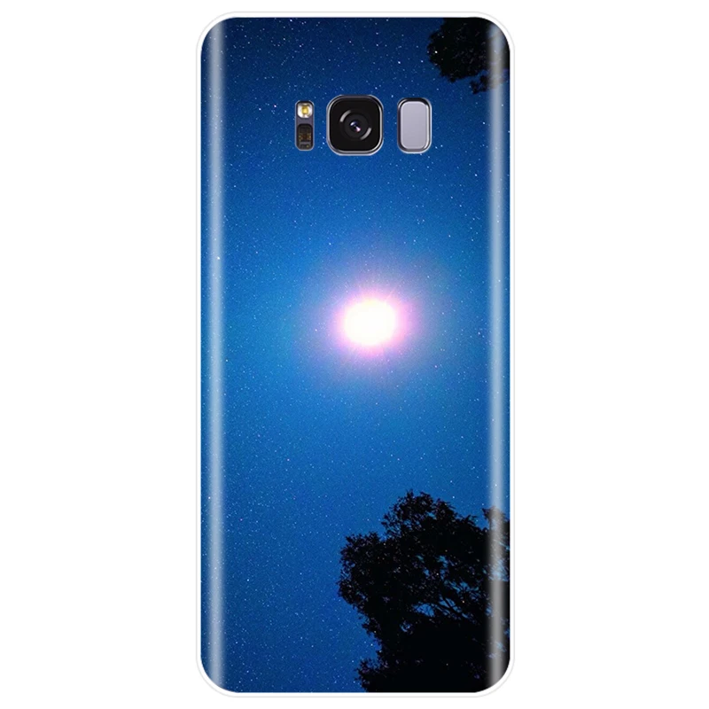 Космос ночное небо Луна Млечного Пути крышка чехол для телефона из мягкого