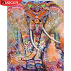HUACAN картина по номерам слон животное Сделай Сам Ручная роспись холст украшение дома настенное искусство картина подарок