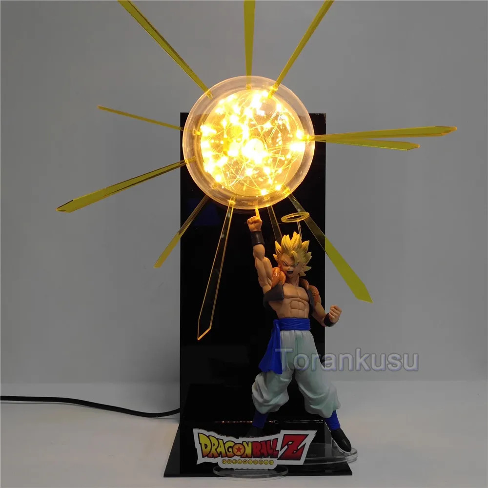 

Dragon Ball Z Gogeta Starduck Breaker Action Figures Night lights DIY Set Dragonball Lampara Gogeta Anime Figurine PVC Toys Doll