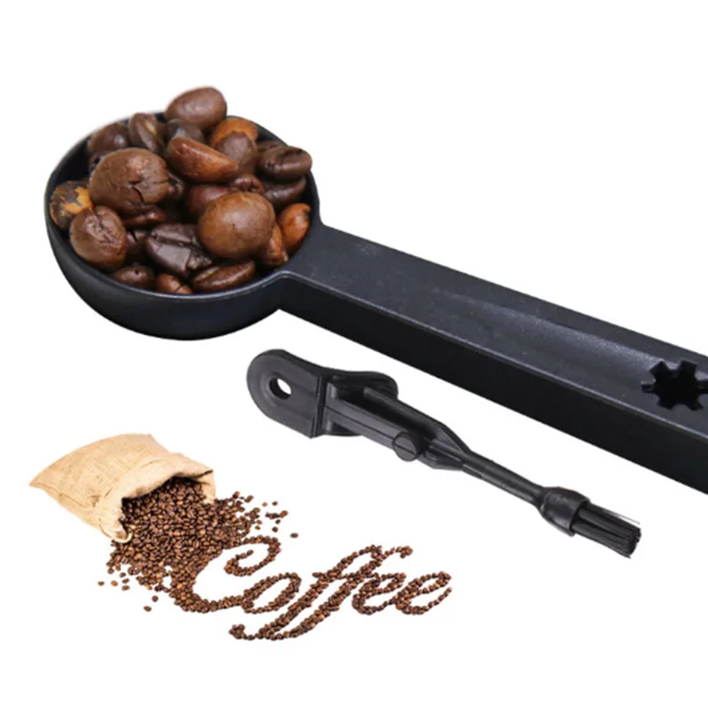 

Manual Coffee Grinder with Glass Jars&Brush and Tablespoon Scoop Washable Household Coffee Bean Grinder Black