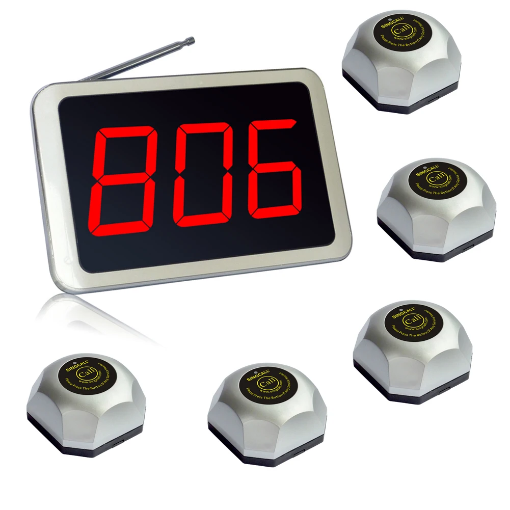 Ресторан SINGCALL кофейня система вызова больницы 1 фиксированный приемник APE1500 с 5