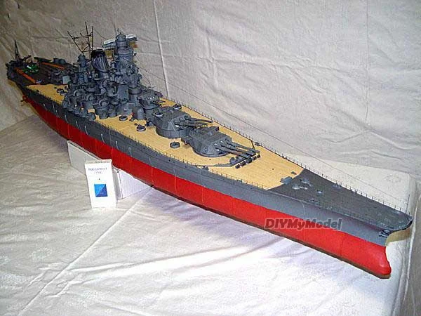 DIYMyModeI-rompecabezas de battleship japon&eacute;s, modelo de papel hecho a mano, para regalo de pel&iacute;cula-0