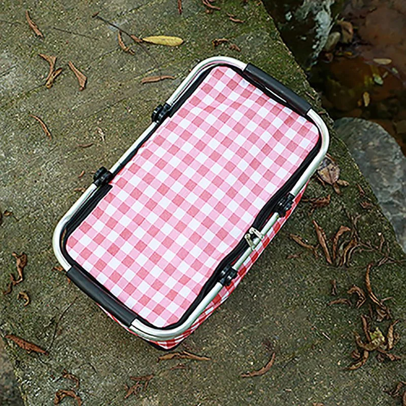 

Insulated Outdoor Picnic Bag For Camping Portable Cooler Bag Organizer Vacation Trunk Cooler Box For Hot Or Cold Food While