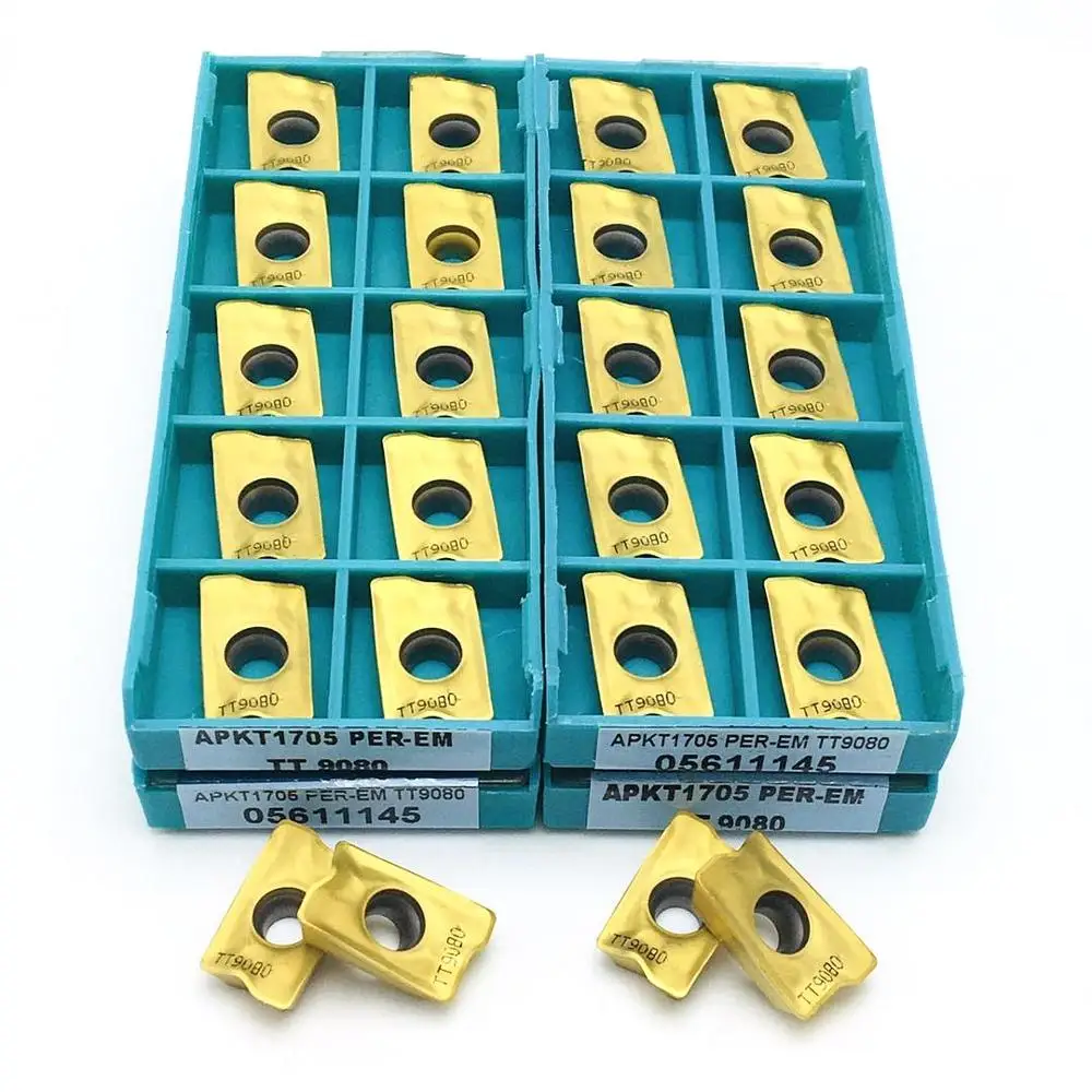 

Carbide APKT1705 TT9080 original turning blade turning cutter milling cutter CNC cutting apkt 1705 for stainless steel