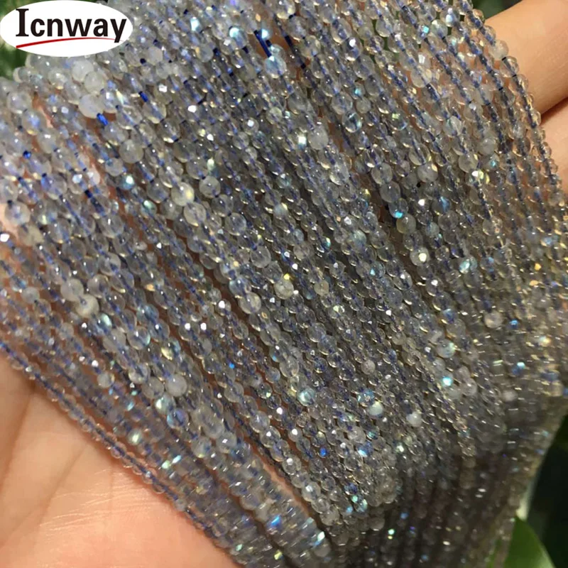 

Natural Round Labradorite Stone Beads 2mm faceted For Jewelry Making 15inches DIY Jewellery FreeShipping Wholesale