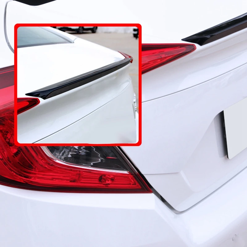 Автомобильный глянцевый черный окрашенный задний спойлер для багажника задняя