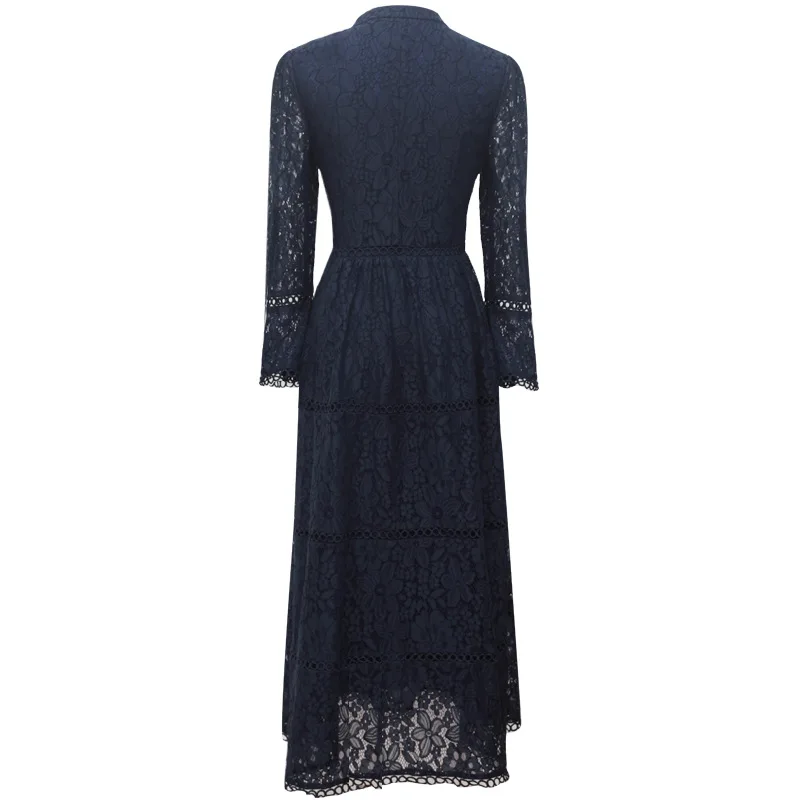 

2020 Autumn elegant long dress flare sleeves bow collar pinched waist beautiful Cultivating longos vestidos plus size L-5XLXXXXX