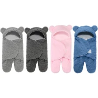 baby sleeping bag ultra soft fluffy fleece newborn receiving blanket infant boys girls clothessleeping nursery wrap swaddle