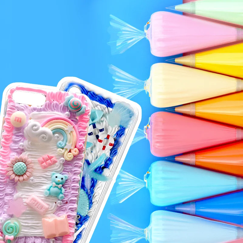 

100g DIY Mobile Phone Case Resin Type Bag Simulation Cream Resin Accessories DIY Material Set Stationery Box Jewelry