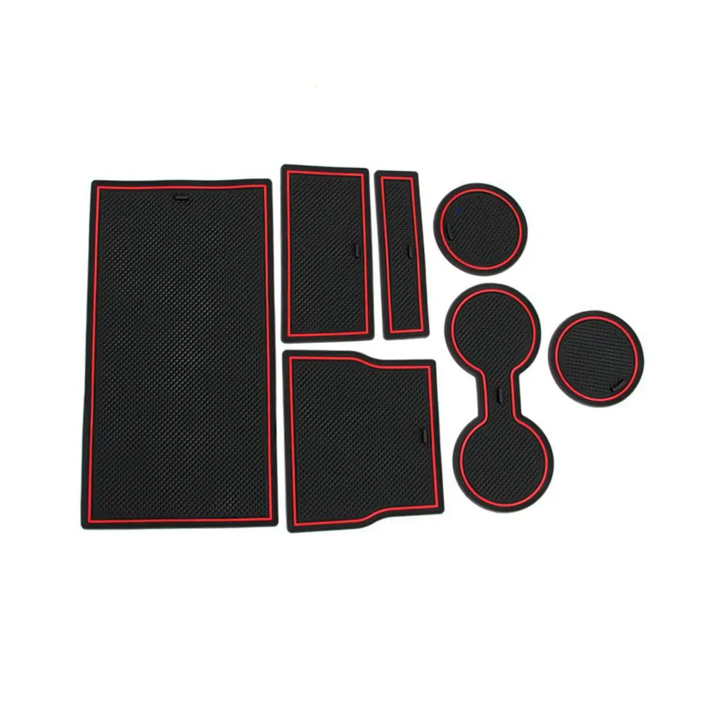 Adeeing 7 шт. слот для ворот черный/красный/белый резиновый коврик центральной