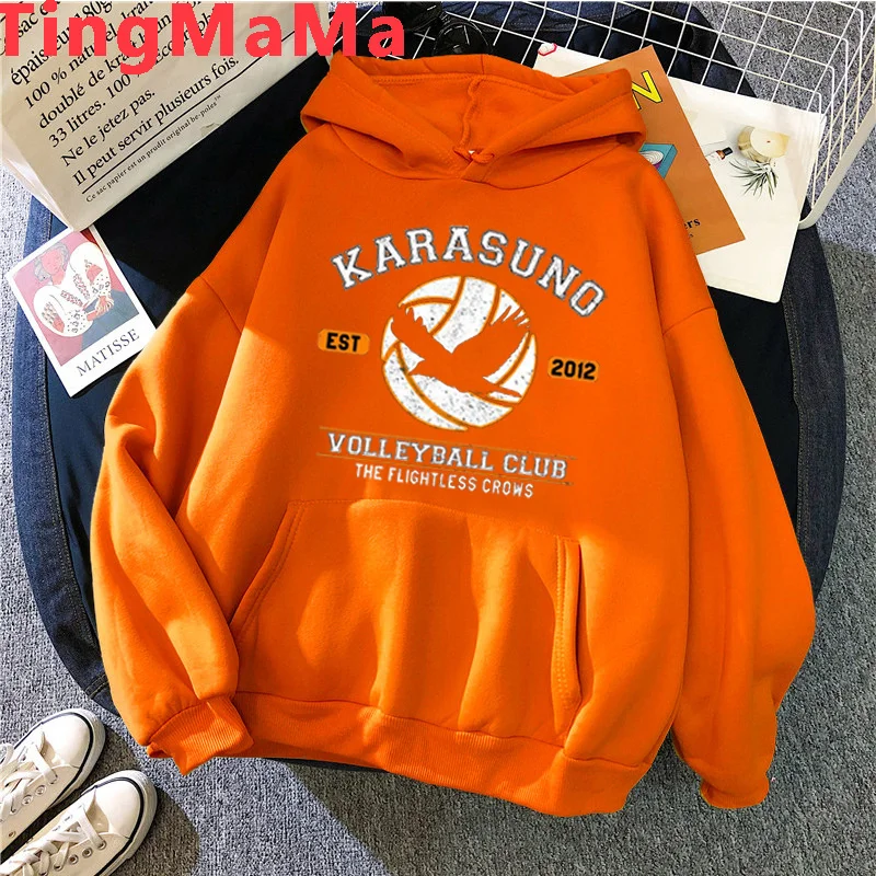 

Худи Haikyuu Nekoma Karasuno для волейбола, женские худи с графическим принтом, y2k, женская одежда с капюшоном Ulzzang