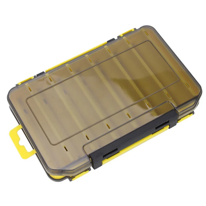 

12 14 compartments Fishing Box Fishing Accessories lure Hook Boxes storage Double Sided High Strength Fishing Tackle Box