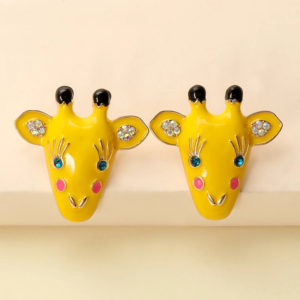 

Women Stud Earrings 2021 Cartoon Animal Metal Cute Charms Statement Earring Wholesale New Fashion Jewelry Gift Free Shipping