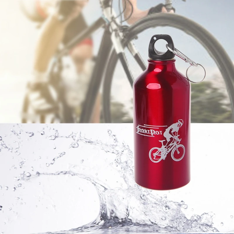 

500ml Water Bottle Aluminum Alloy Outdoor Sports Cycling Ultralight With Buckle