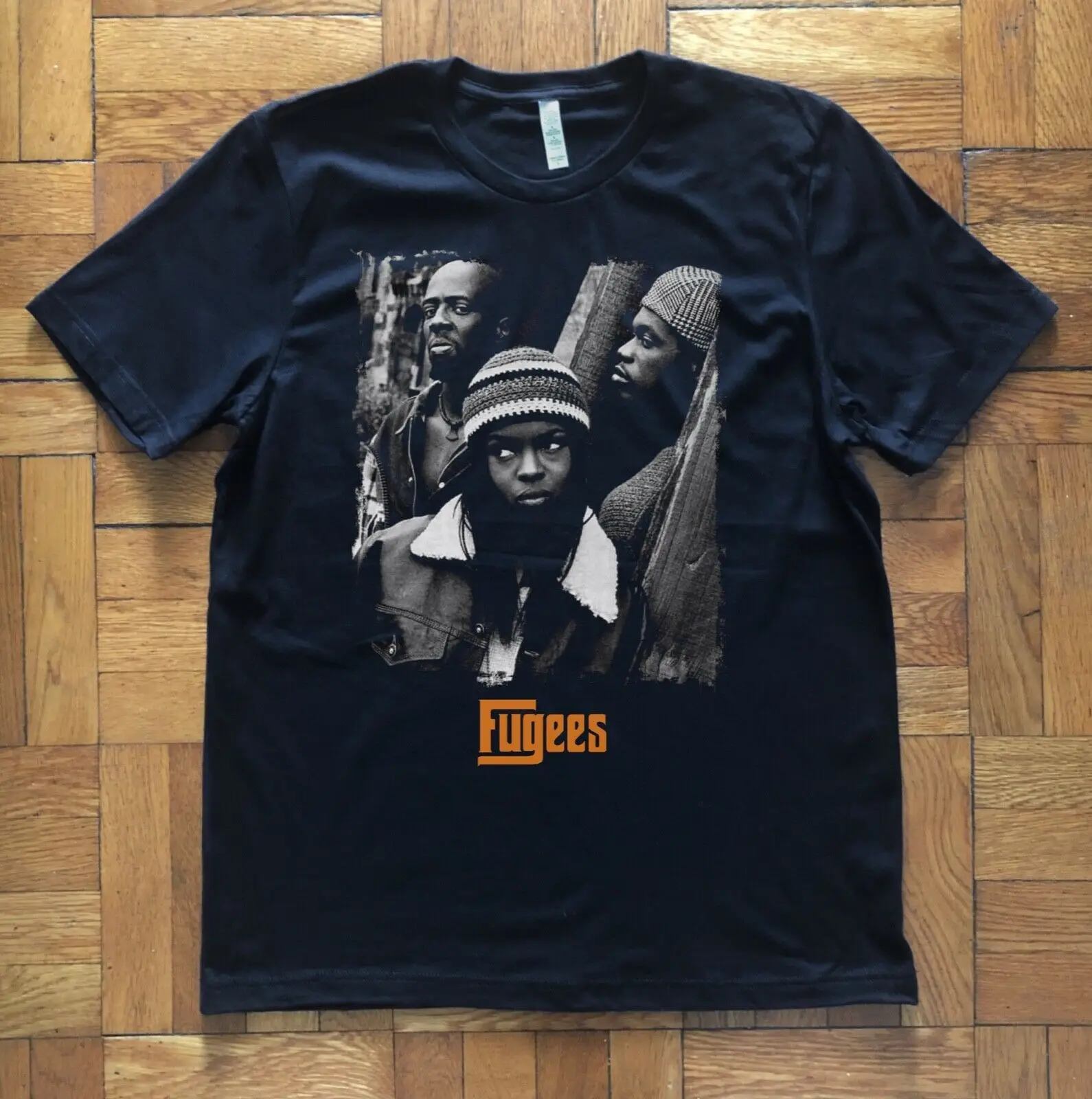 Футболка Fugees 100% хлопок с короткими рукавами футболки топ модная уникальный