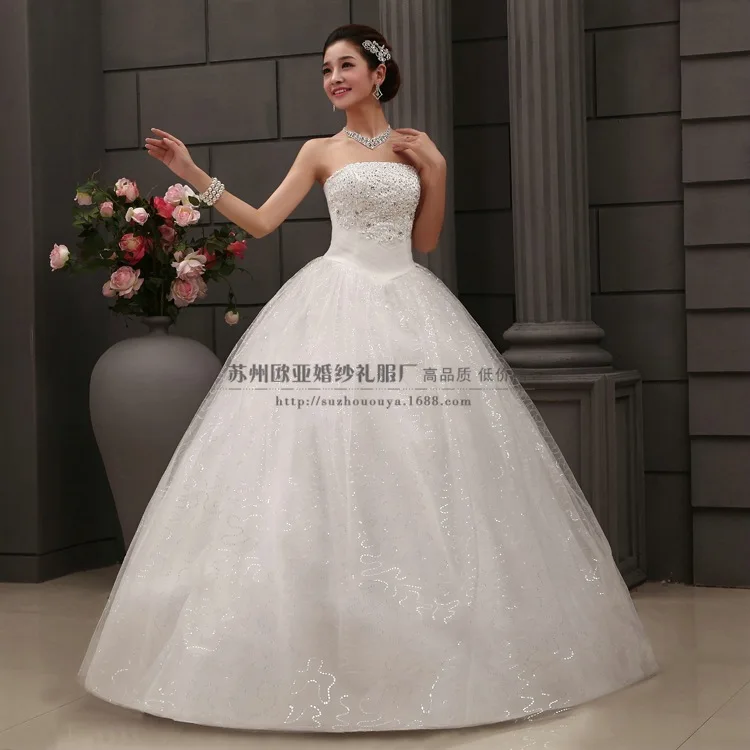 Женское свадебное платье без бретелек кружевное Недорогое Платье с открытой