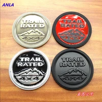 1pcs 3d metal emblem reartruck parts 4 colors for wrangler patriot 4x4 car styling trail rated badge car stickers accessories