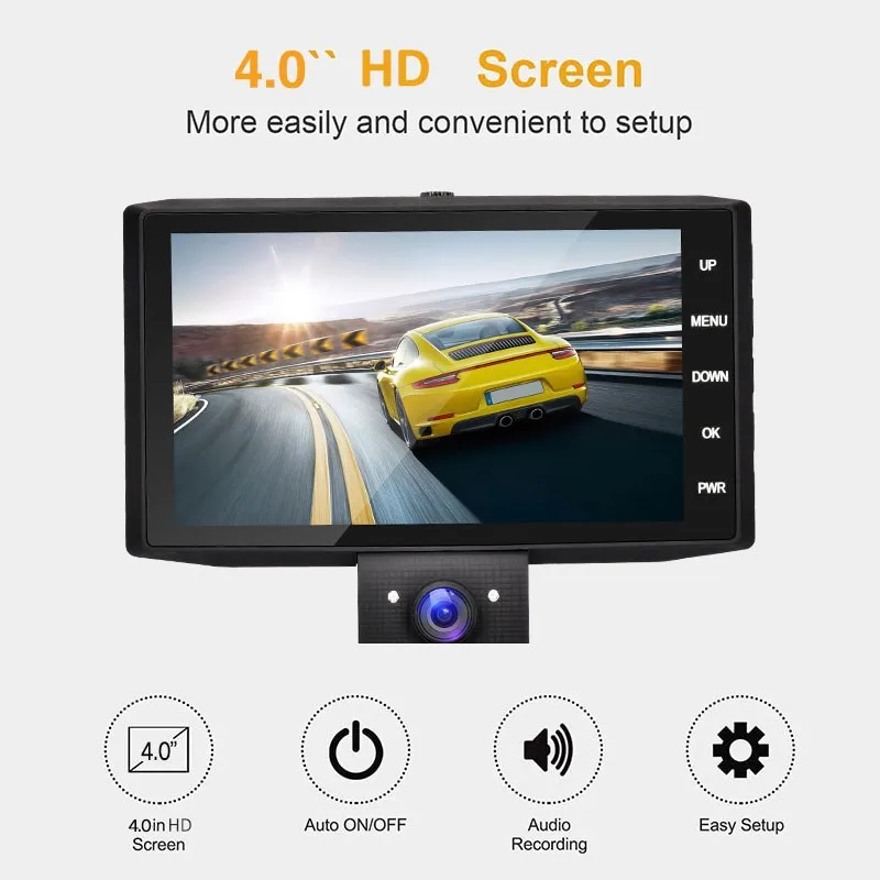 

Car DVR Dash camera Dvr 3 in 1 dash cam HD Dual Lens Dashcam 1080P Video Recorder Auto Registrator Parking Monitor Rearview