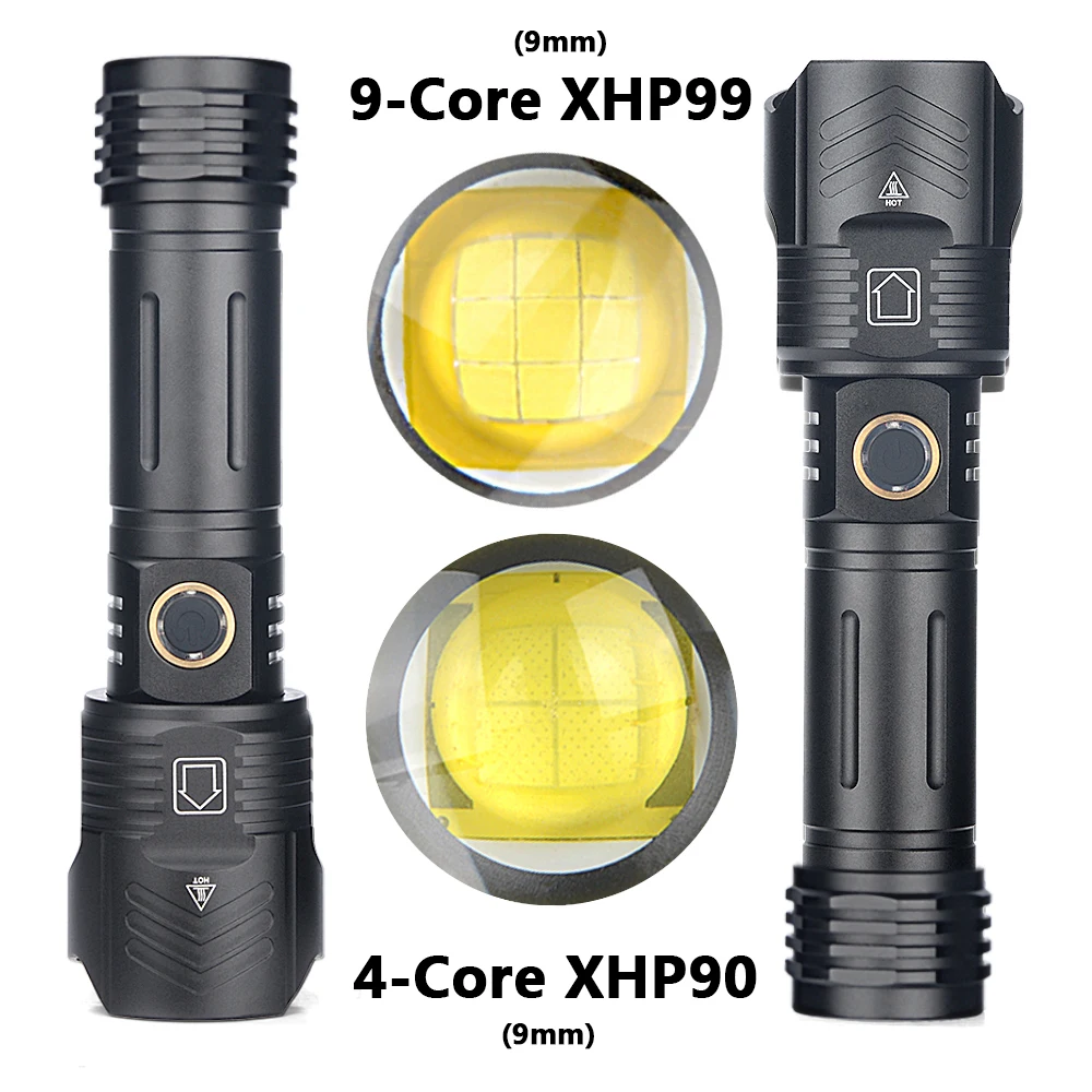 Litwod 9 ядер XHP99 светодиодный фонарик USB Перезаряжаемый внешний аккумулятор 18650 26650