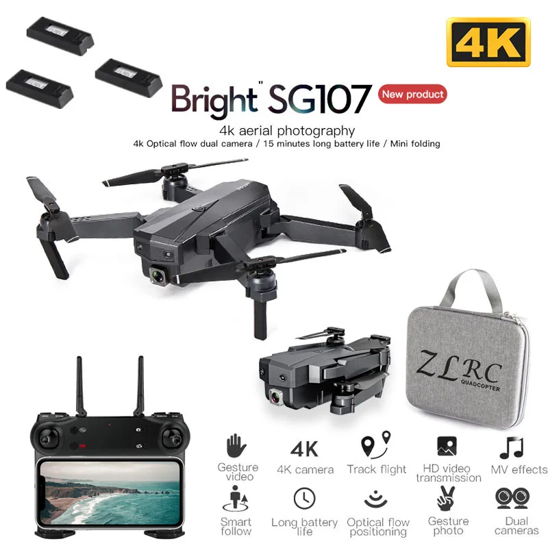 Мини 4K Wi Fi FPV HD камера 2 4 ГГц пульт дистанционного управления двойная оптическое