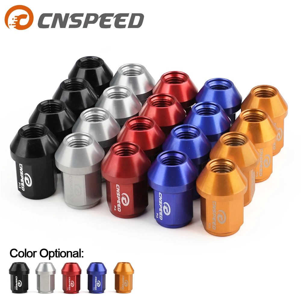 

20pcs Closed- End 35mm Racing Lug Nut M12x1.5 Racing Forged 7075-t6 Aluminum HEX 19mm Wheel Lug Nuts Jdm Style Yc101089