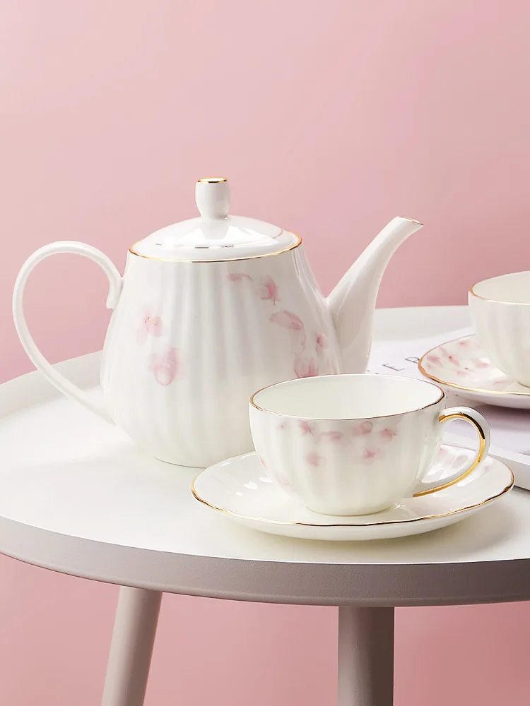 Чернила Европейский костяной фарфор Кофе чашка с блюдцем набор бытовой простой