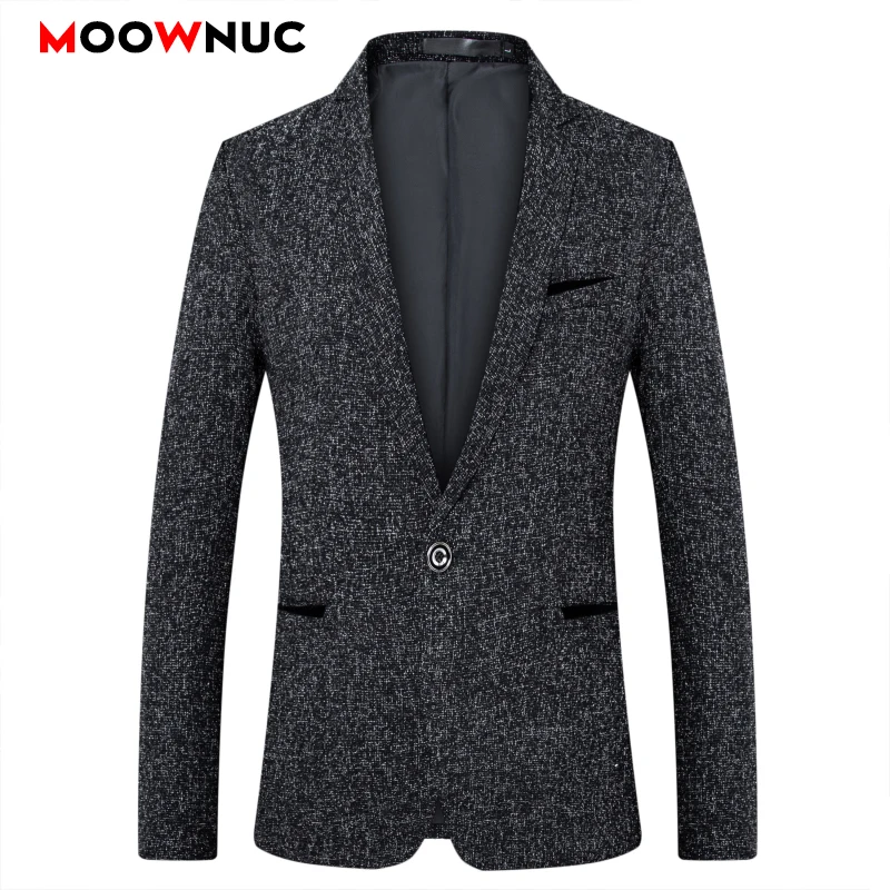 

Men's Fashion Leisure Suit Blazers Autumn 2021 Jackets Cardigan Casual Coats Solid Slim Male Spring Business Classic MOOWNUC