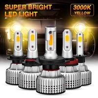 novsight 9006 led headlight bulbs h1 h3 h4 h7 h11 h8 h9 h13 9005 9007 3000k yellow 10000lm 72w fog light auto headlamps