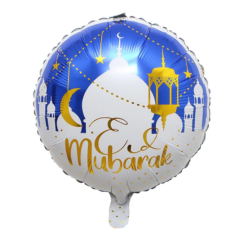 Фольгированные воздушные шары Eid Mubarak 6 шт. 18 дюймов луна звезда хадж Мубарак