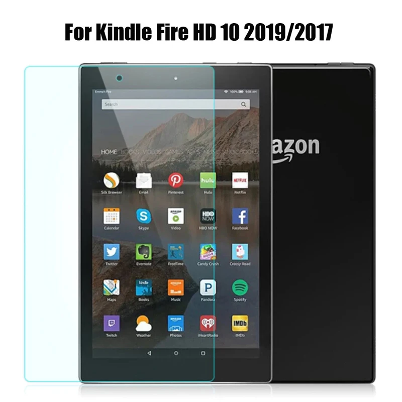 Защитная пленка для экрана из закаленного стекла Amazon Kindle Fire HD 10 2019 2017 1 дюйма