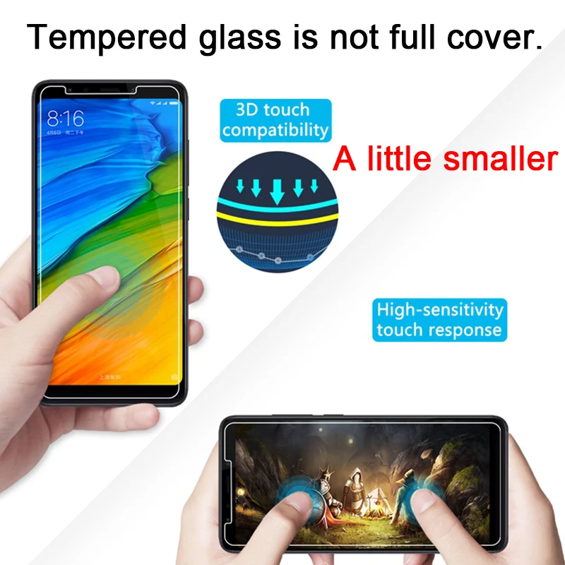 1 шт./2 шт. закаленное стекло для защиты экрана Redmi Note 8 6 5 Pro 9H HD Защитное Xiaomi 7 5A 4X 3S |