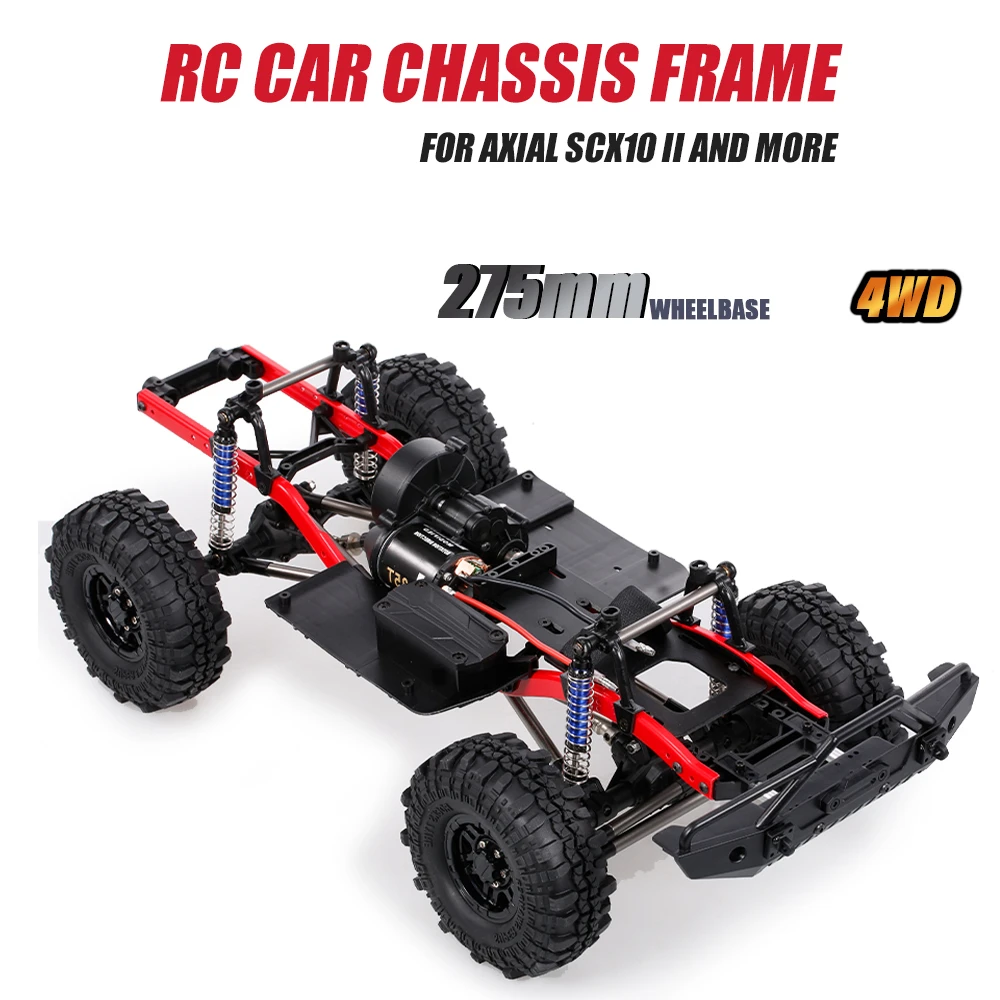 

AUSTAR A2X-313C RC Car Chassis with Tires 275mm Wheelbase Chassis Frame 540 35T Motor for 1/10 RC Crawler Car Axial SCX10 II