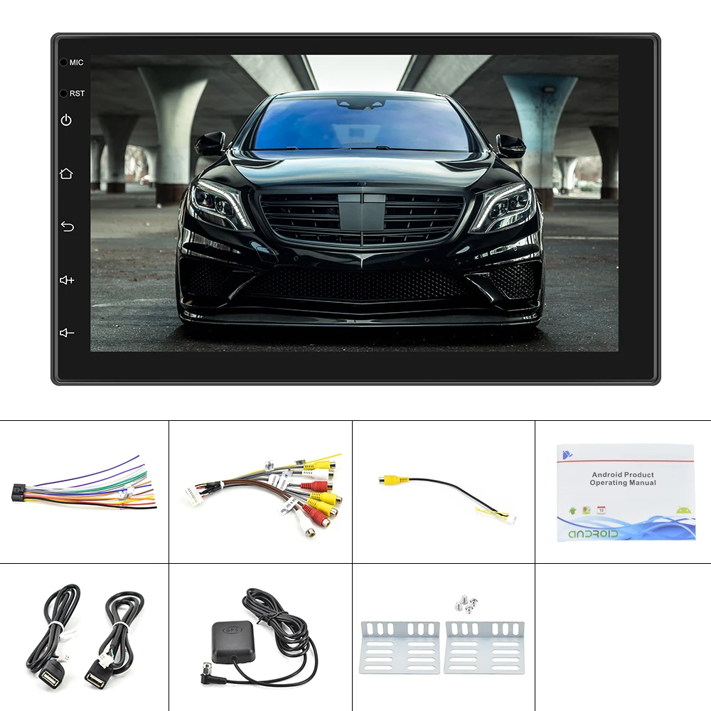 Автомагнитола AMPrime 7 дюймов Android 10 1 GPS-навигация Bluetooth Wi-Fi | Автомобили и мотоциклы