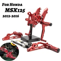 cnc adjustable rearset for honda msx125 msx 125 grom 2012 2016 quick shifter footpeg footrest rear set motorcycle accessories
