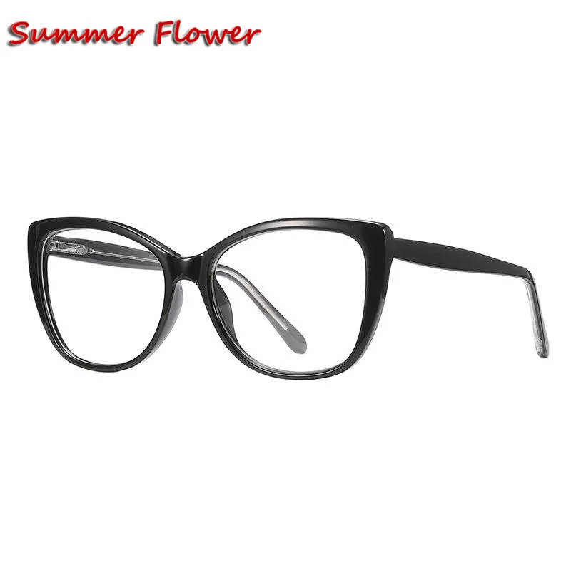 

Summer Flower Women Prescription Glasses Frame Acetate Eyewear Optical Glasses Lens Eyeglass for Female