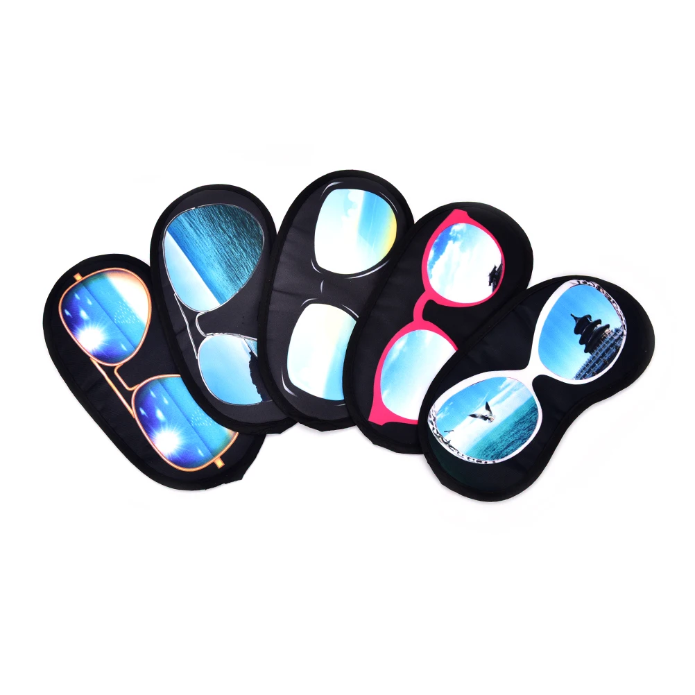 

1pcs Eye Masks Shade Cover Blindfolds Eyepatch Shield Travel Sleeping Aid Relax Eye Mask Random Color